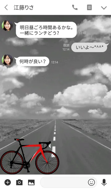 [LINE着せ替え] ROAD BIKE LIFE RED Ver.の画像3