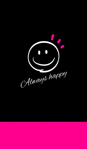 [LINE着せ替え] Always happy -BLACK+VIVID.P-の画像1