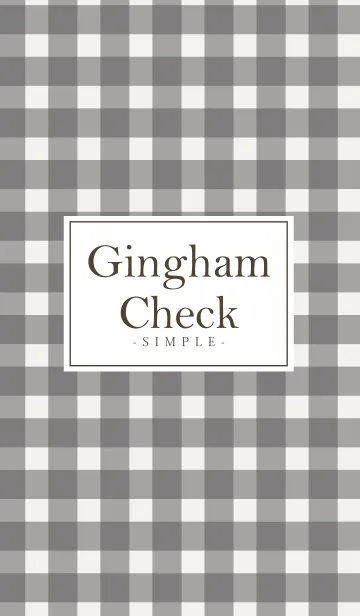 [LINE着せ替え] Gingham Check Brown -MEKYM-の画像1
