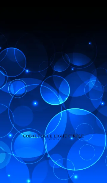 [LINE着せ替え] COBALT BLUE LIGHT CIRCLEの画像1