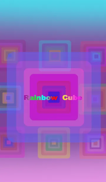 [LINE着せ替え] 虹キューブの画像1