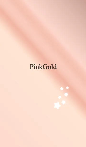 [LINE着せ替え] ピンクゴールドと星。の画像1