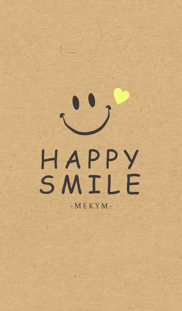 [LINE着せ替え] HAPPY SMILE KRAFT 5. -MEKYM-の画像1