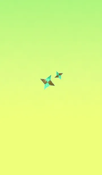 [LINE着せ替え] 日本の紙手裏剣グリーンブルーの画像1