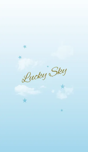 [LINE着せ替え] ブルー/ラッキースカイの画像1
