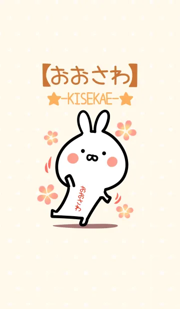[LINE着せ替え] ☆【おおさわ】のウサギ着せかえ☆の画像1