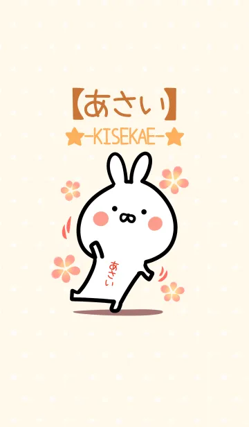[LINE着せ替え] ☆【あさい】のウサギ着せかえ☆の画像1