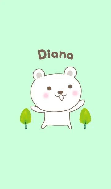 [LINE着せ替え] Cute bear theme for Dianaの画像1