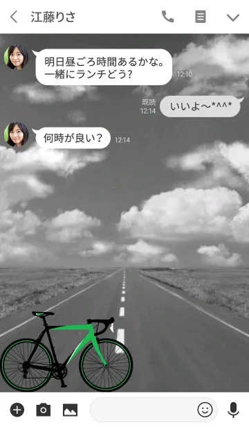 [LINE着せ替え] ROAD BIKE LIFE GREEN Ver.の画像3