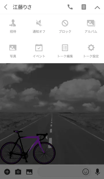 [LINE着せ替え] ROAD BIKE LIFE PURPLE Ver.の画像4