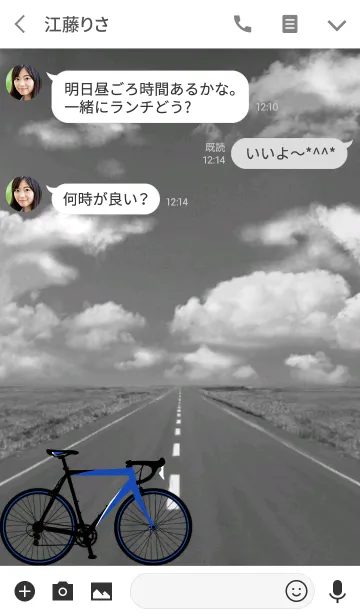 [LINE着せ替え] ROAD BIKE LIFE BLUE Ver.の画像3