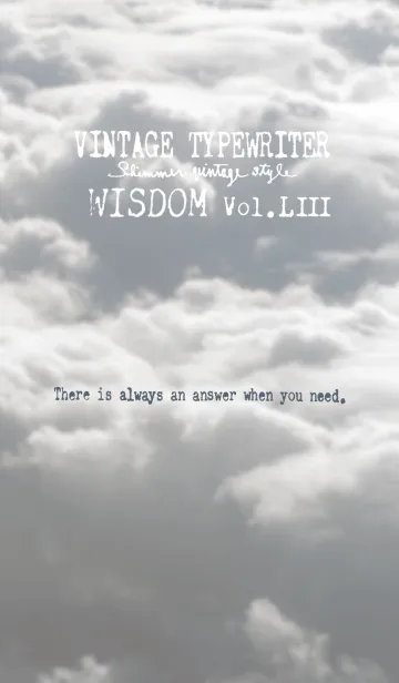 [LINE着せ替え] VINTAGE TYPEWRITER WISDOM Vol.LIIIの画像1