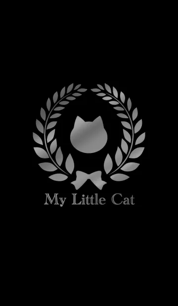[LINE着せ替え] My Little Cat[Black×Silver]の画像1