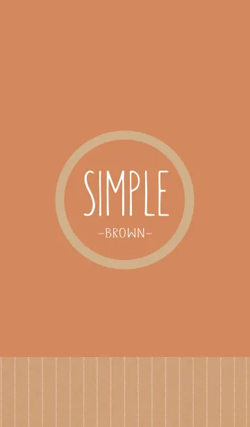 [LINE着せ替え] SIMPLE -Cafe Brown-の画像1