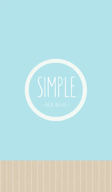 [LINE着せ替え] SIMPLE -Sea Blue-の画像1