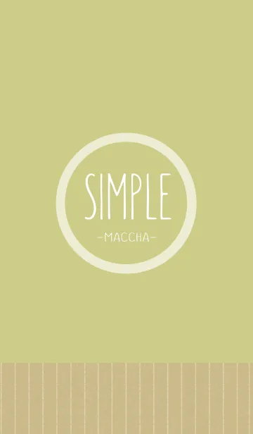 [LINE着せ替え] SIMPLE -Maccha Green-の画像1