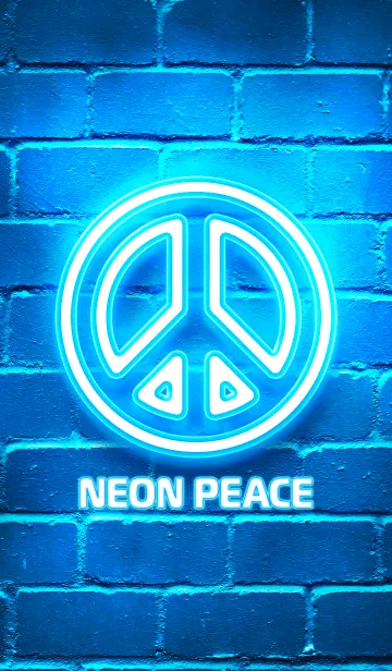 [LINE着せ替え] NEON PEACE <BLUE>の画像1