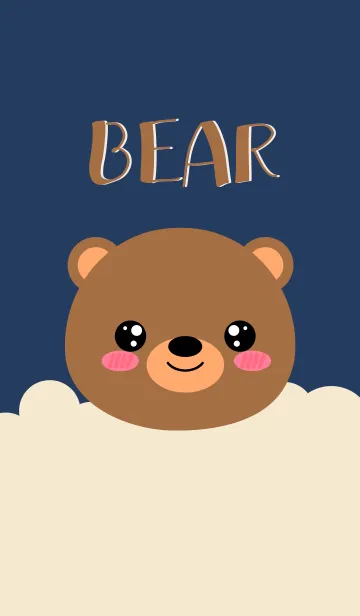 [LINE着せ替え] Lovely Face Bear Theme (jp)の画像1