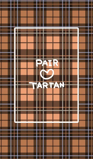 [LINE着せ替え] Pair Tartan check 2 (lady)の画像1