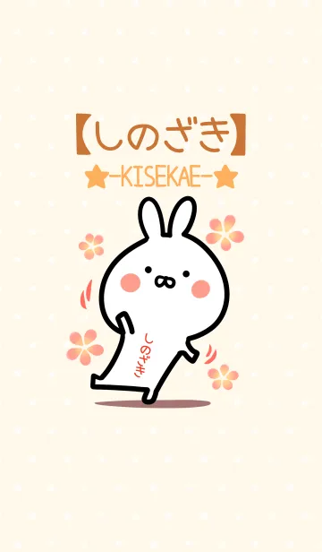 [LINE着せ替え] ☆【しのざき】のウサギ着せかえ☆の画像1