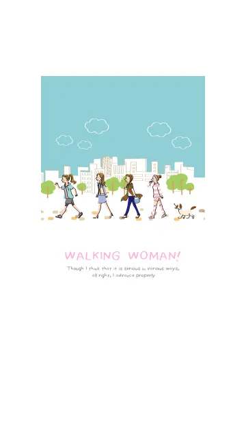 [LINE着せ替え] WALKING WOMANの画像1