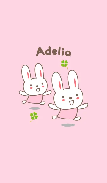 [LINE着せ替え] Cute rabbit theme name, Adeliaの画像1