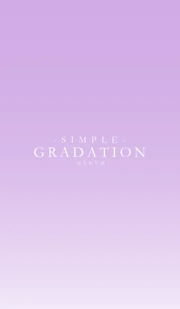 [LINE着せ替え] LIGHT PURPLE GRADATION -SIMPLE-の画像1