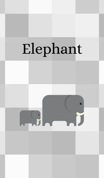 [LINE着せ替え] Cute Elephant -J-の画像1