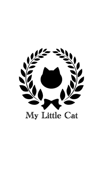 [LINE着せ替え] My Little Cat[Monotone]の画像1