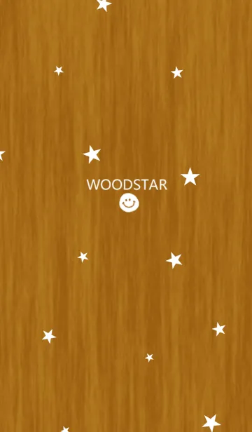 [LINE着せ替え] ウッドとホワイトの星の画像1