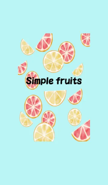 [LINE着せ替え] Simple fruits♪シンプル使い易い着せ替えの画像1