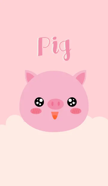 [LINE着せ替え] Lovely Face Pig Theme (jp)の画像1