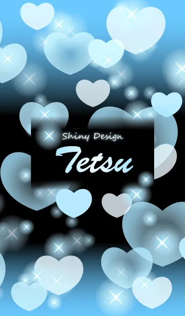 [LINE着せ替え] てつ❤️の着せかえ❤️水色ハートの画像1