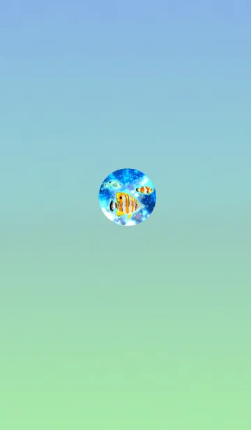 [LINE着せ替え] アクアリウムブルー2の画像1