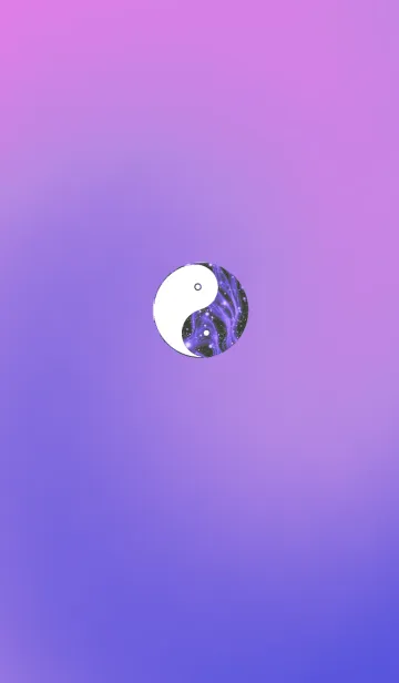 [LINE着せ替え] 幸運の陰陽図パープルピンクの画像1