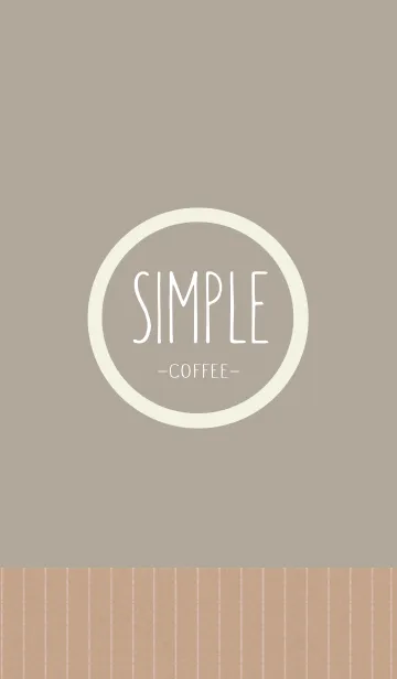 [LINE着せ替え] SIMPLE -Coffee Brown-の画像1