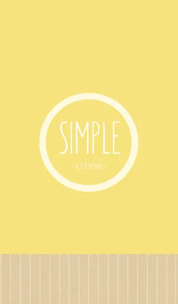 [LINE着せ替え] SIMPLE -Lemon Yellow-の画像1