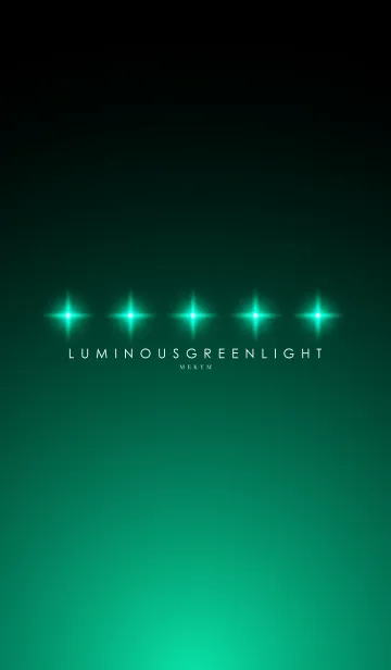 [LINE着せ替え] LUMINOUS GREEN STARLIGHTの画像1