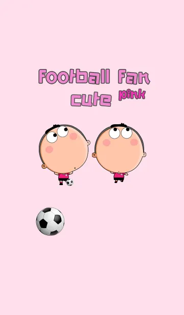 [LINE着せ替え] Football Fan Cute (Theme Pink)の画像1