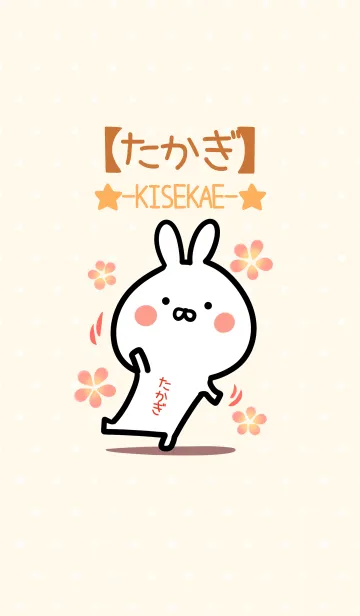 [LINE着せ替え] ☆【たかぎ】のウサギ着せかえ☆の画像1