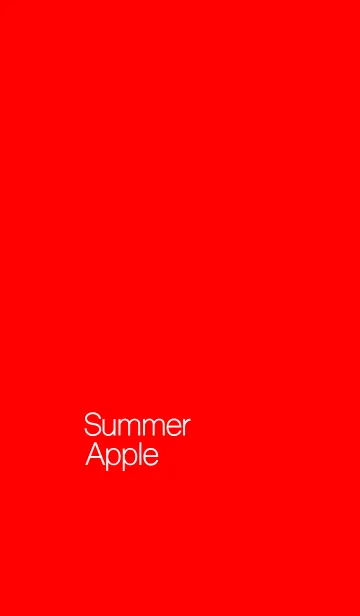 [LINE着せ替え] サマーアップル <夏カラーリング>の画像1