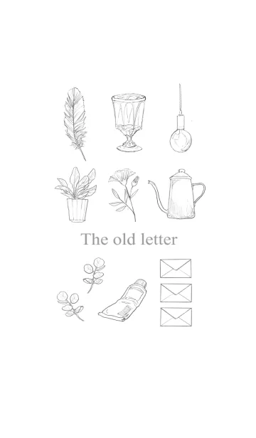 [LINE着せ替え] The old letterの画像1