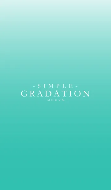 [LINE着せ替え] EMERALD GREEN GRADATION -SIMPLE-の画像1