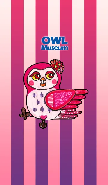 [LINE着せ替え] フクロウ 博物館 113 - Beauty Owlの画像1
