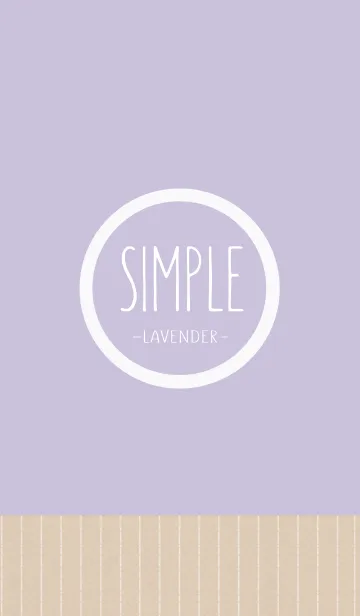 [LINE着せ替え] SIMPLE -Lavender Purple-の画像1