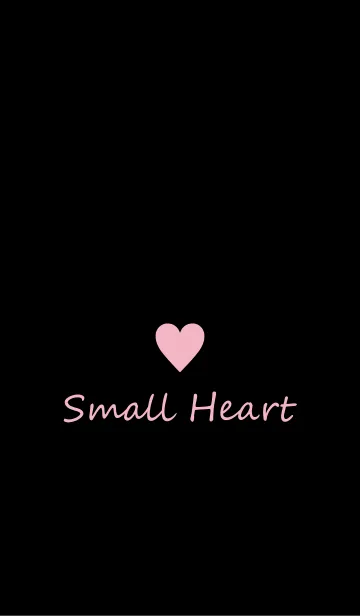 [LINE着せ替え] Small Heart *Black+Pink*の画像1