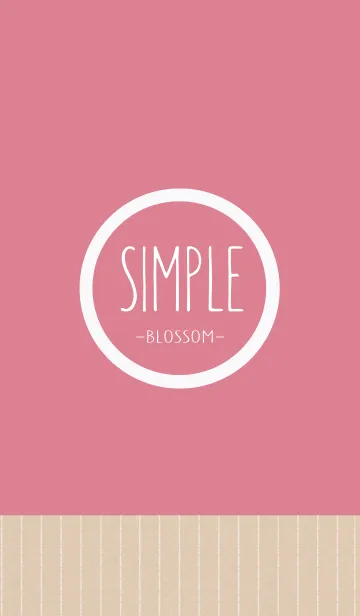 [LINE着せ替え] SIMPLE -Peach Blossom-の画像1