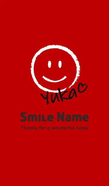 [LINE着せ替え] Smile Name ゆうかの画像1