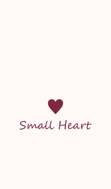 [LINE着せ替え] Small Heart *Winered*の画像1