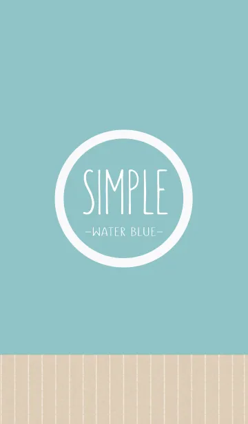 [LINE着せ替え] SIMPLE -Water Blue-の画像1